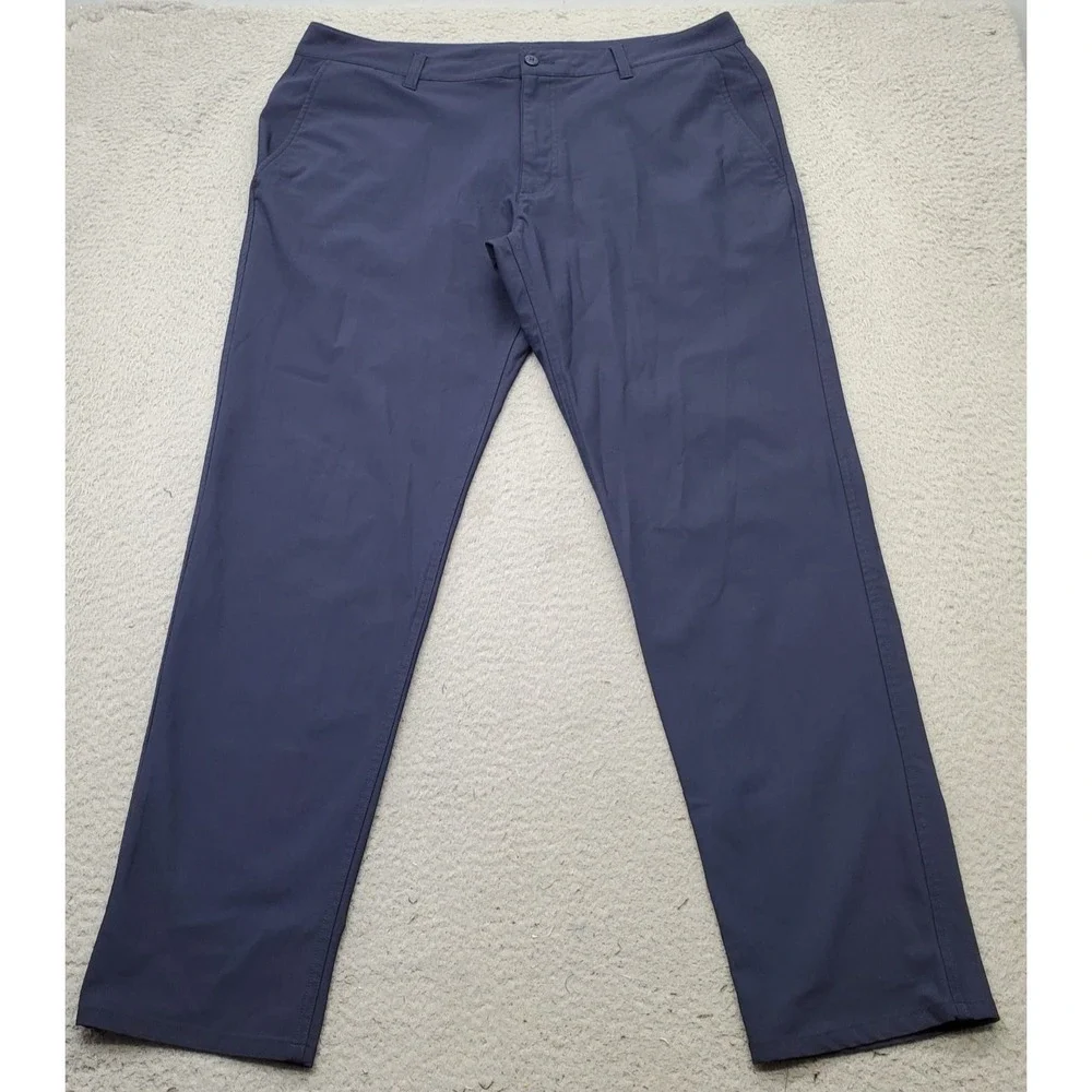 Footjoy Golf Pants Men's 36x32 Navy Performance Tour Fit Outdoor Straight Leg